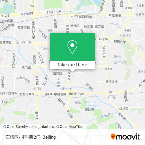 石榴园小区-西2门 map