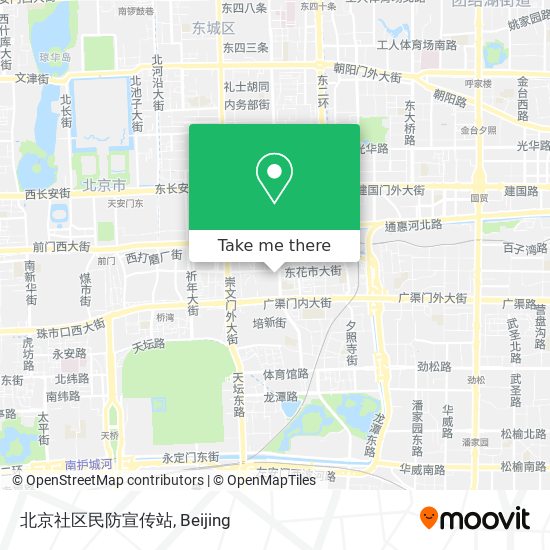 北京社区民防宣传站 map
