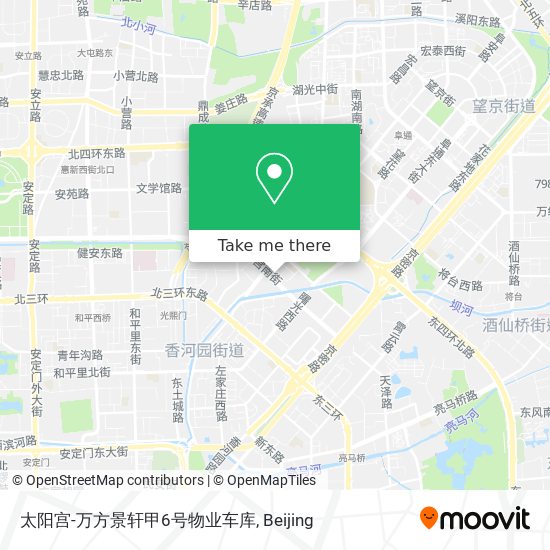 太阳宫-万方景轩甲6号物业车库 map