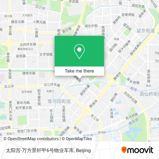 太阳宫-万方景轩甲6号物业车库 map