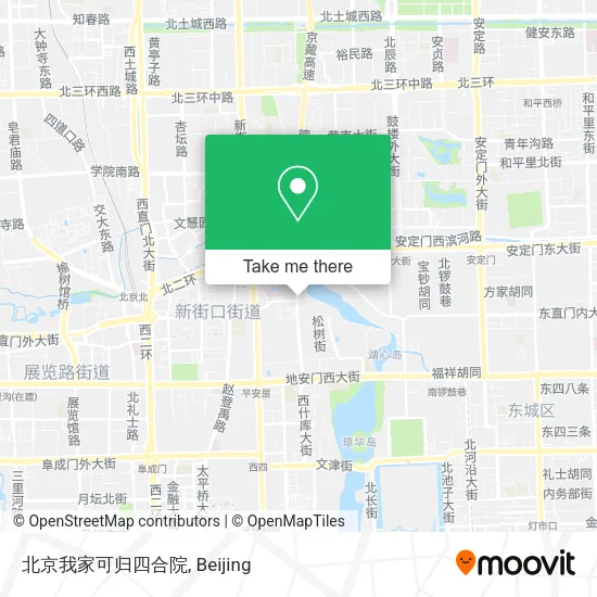北京我家可归四合院 map