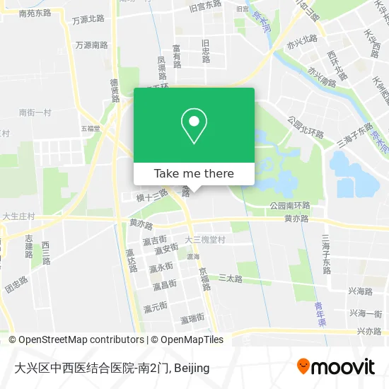 大兴区中西医结合医院-南2门 map