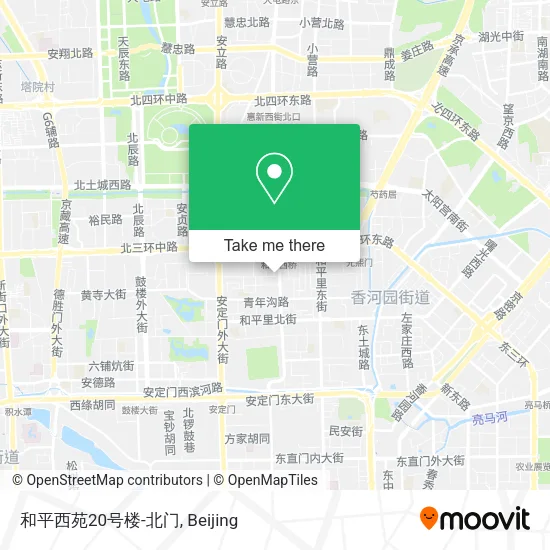 和平西苑20号楼-北门 map