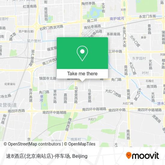 速8酒店(北京南站店)-停车场 map