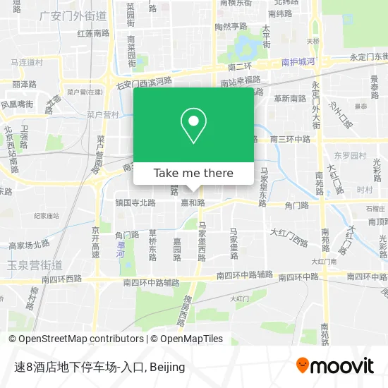 速8酒店地下停车场-入口 map