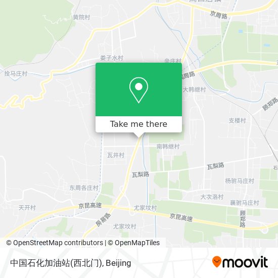 中国石化加油站(西北门) map