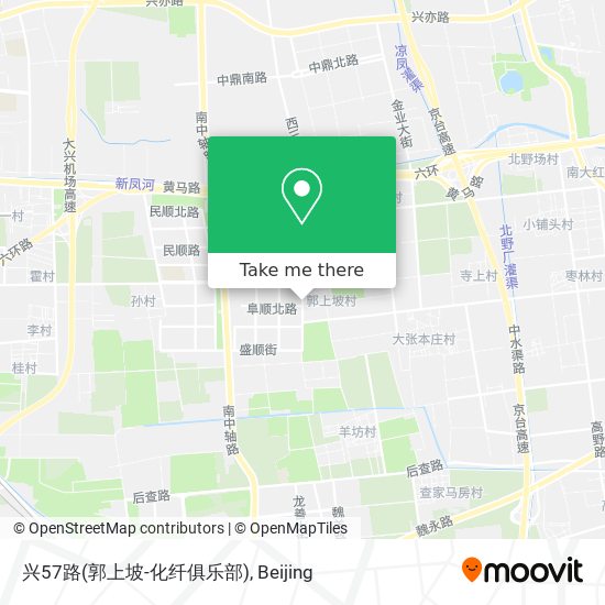 兴57路(郭上坡-化纤俱乐部) map
