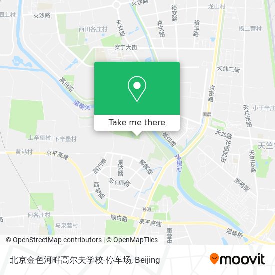 北京金色河畔高尔夫学校-停车场 map