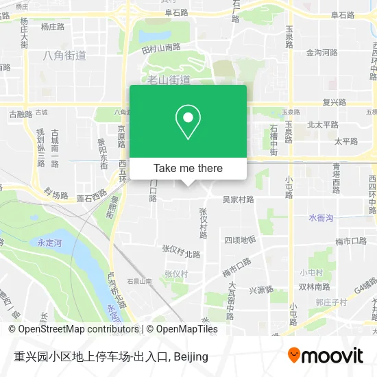 重兴园小区地上停车场-出入口 map