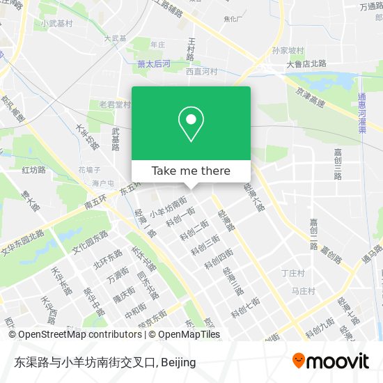 东渠路与小羊坊南街交叉口 map