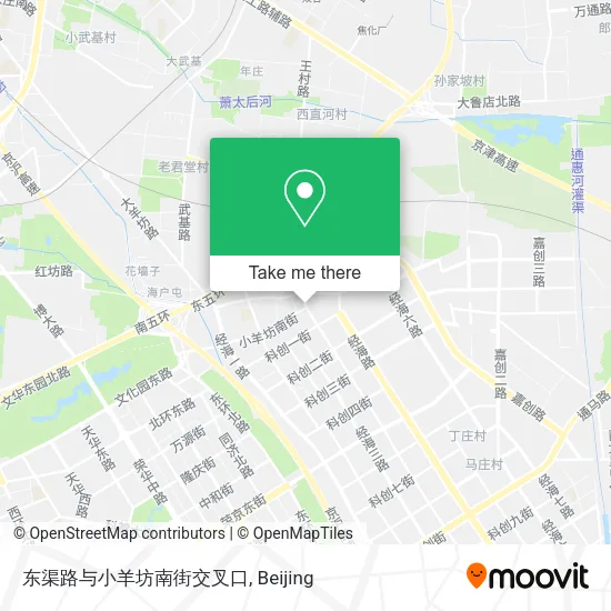 东渠路与小羊坊南街交叉口 map