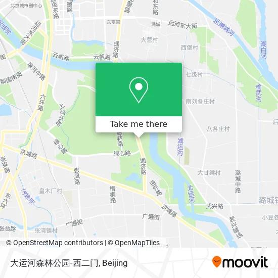 大运河森林公园-西二门 map