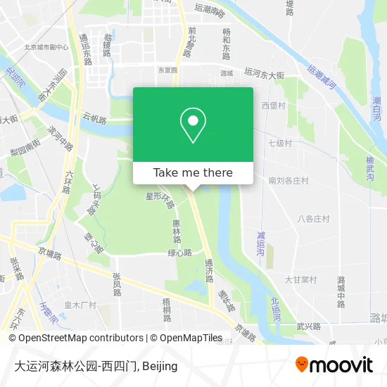 大运河森林公园-西四门 map