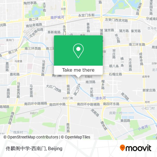 佟麟阁中学-西南门 map