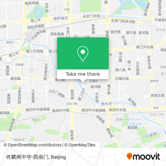 佟麟阁中学-西南门 map