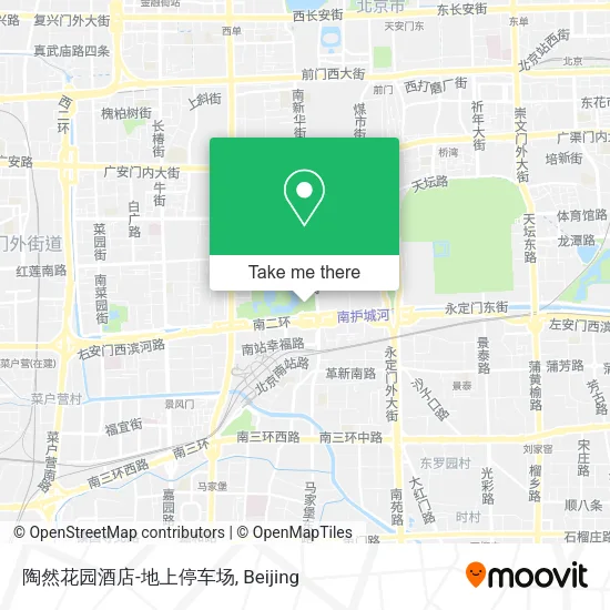 陶然花园酒店-地上停车场 map