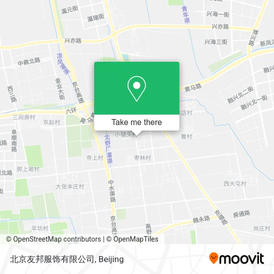 北京友邦服饰有限公司 map