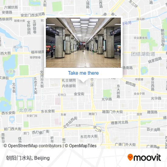 朝阳门水站 map