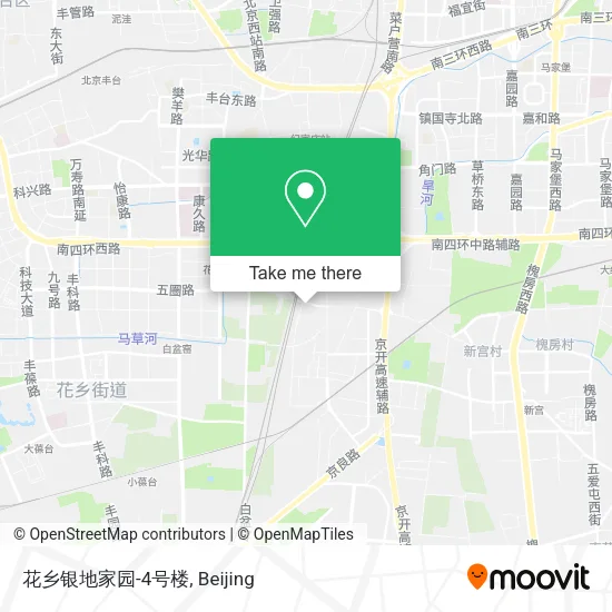 花乡银地家园-4号楼 map