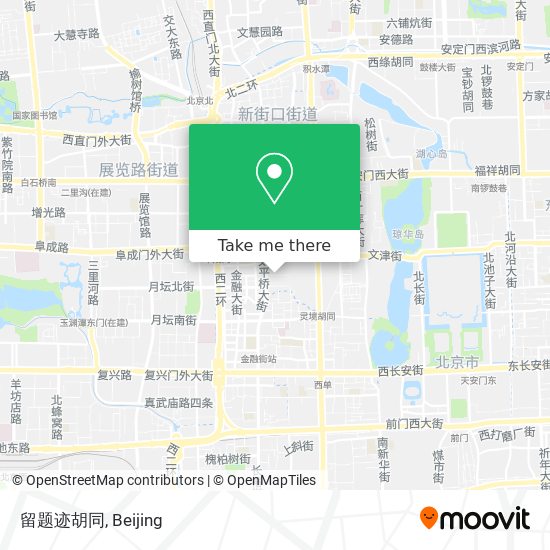 留题迹胡同 map