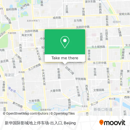 新华国际影城地上停车场-出入口 map