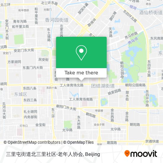 三里屯街道北三里社区-老年人协会 map