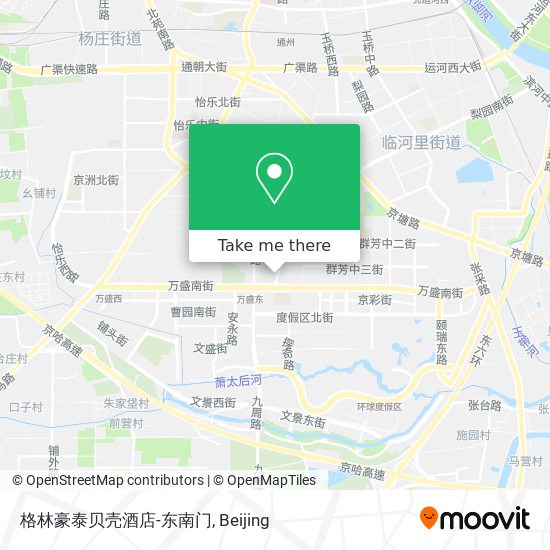 格林豪泰贝壳酒店-东南门 map