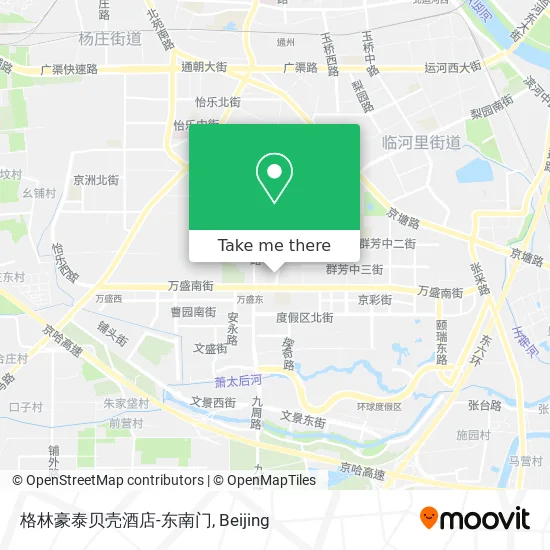 格林豪泰贝壳酒店-东南门 map