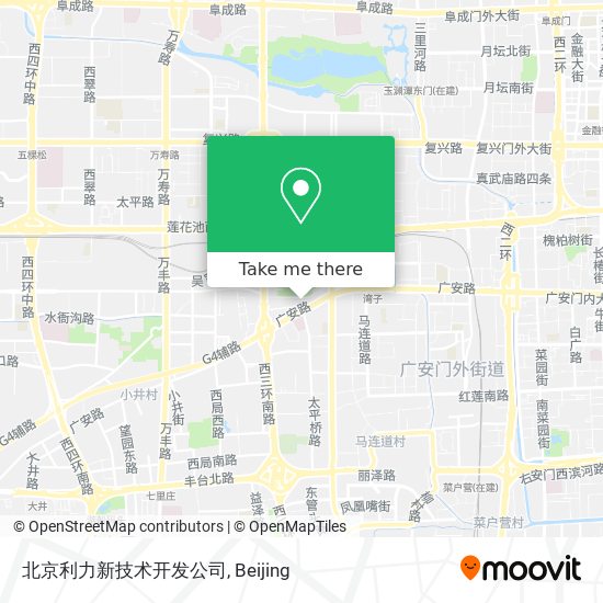 北京利力新技术开发公司 map