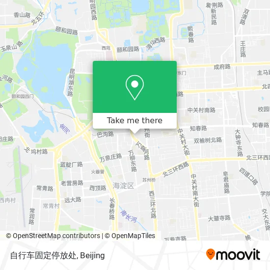 自行车固定停放处 map
