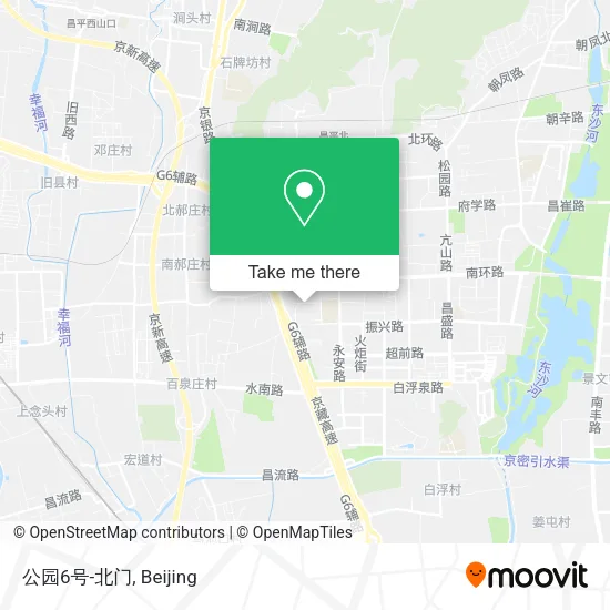 公园6号-北门 map