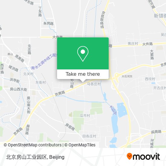 北京房山工业园区 map