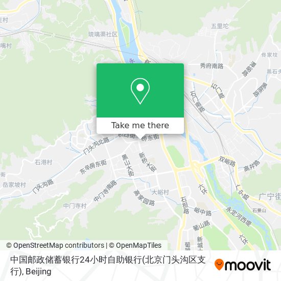 中国邮政储蓄银行24小时自助银行(北京门头沟区支行) map