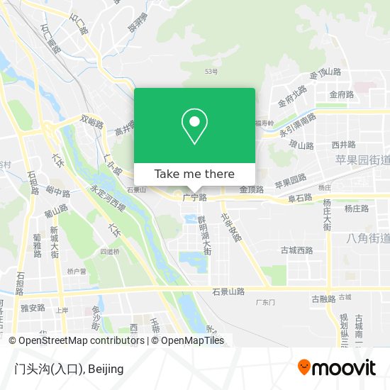 门头沟(入口) map