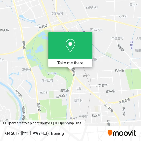 G4501/北窑上桥(路口) map