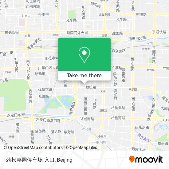 劲松嘉园停车场-入口 map