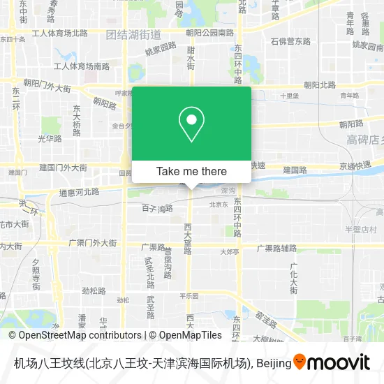 机场八王坟线(北京八王坟-天津滨海国际机场) map