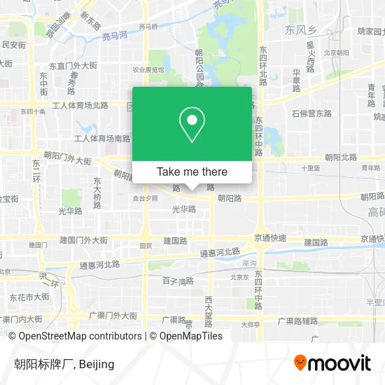 朝阳标牌厂 map