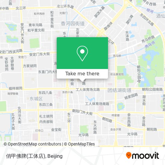 俏甲佛牌(工体店) map