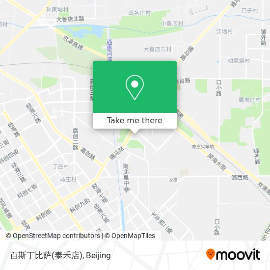 百斯丁比萨(泰禾店) map