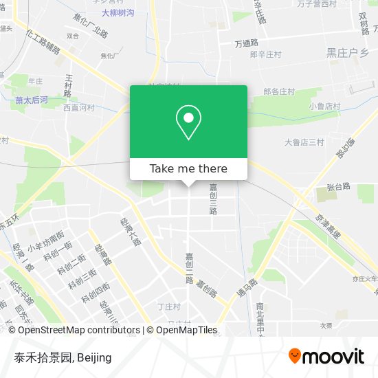 泰禾拾景园 map