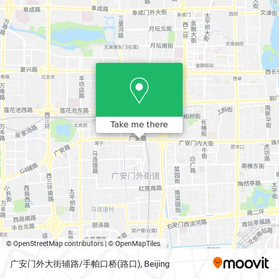 广安门外大街辅路/手帕口桥(路口) map