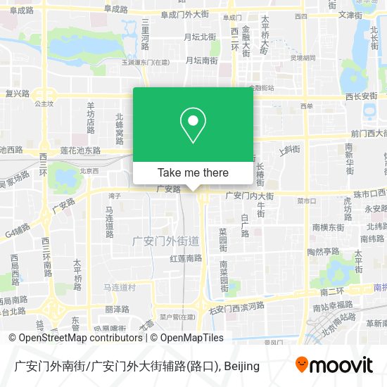 广安门外南街/广安门外大街辅路(路口) map