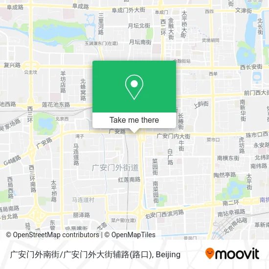 广安门外南街/广安门外大街辅路(路口) map