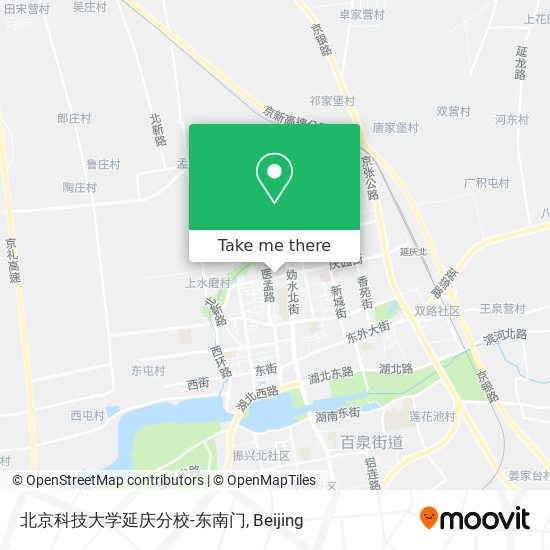 北京科技大学延庆分校-东南门 map