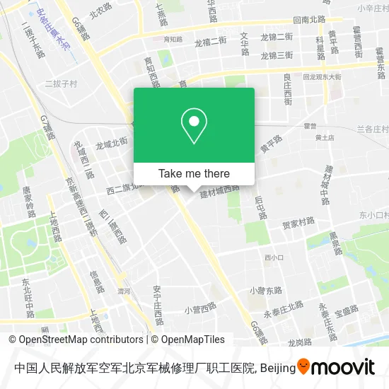 中国人民解放军空军北京军械修理厂职工医院 map