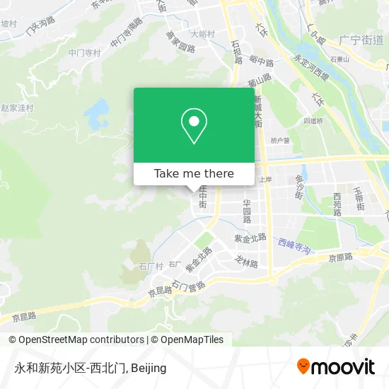 永和新苑小区-西北门 map