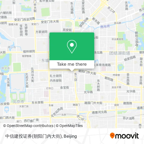 中信建投证券(朝阳门内大街) map