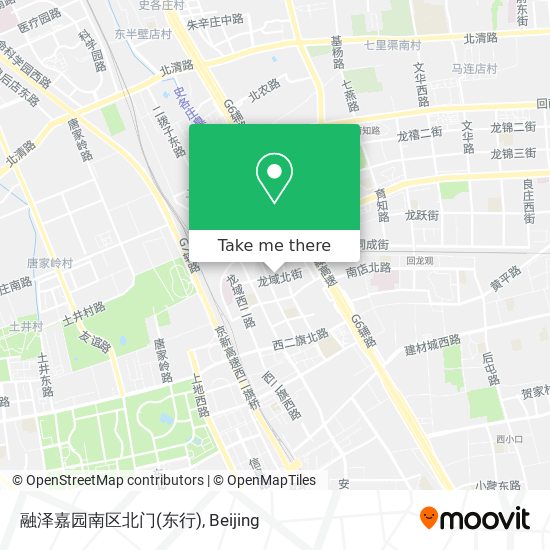 融泽嘉园南区北门(东行) map