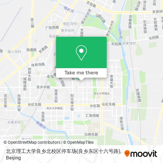 北京理工大学良乡北校区停车场(良乡东区十六号路) map